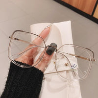 Men Women Anti-blue Light Glasses Frame Vintage Large Square Jack's Clearance