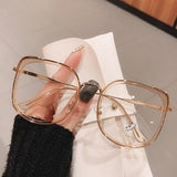 Men Women Anti-blue Light Glasses Frame Vintage Large Square Jack's Clearance