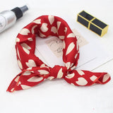 Square Silk Scarf Satin Print Jack's Clearance