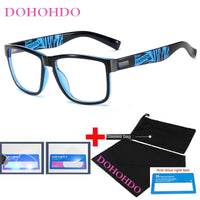 Fashion Anti Blue Light Glasses Frame For Men Women Clear Lens Computer Gaming Eyeglasses Square Eyewear Anti-UV Optical Frame Jack's Clearance