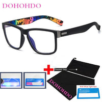 Fashion Anti Blue Light Glasses Frame For Men Women Clear Lens Computer Gaming Eyeglasses Square Eyewear Anti-UV Optical Frame Jack's Clearance