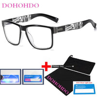 Fashion Anti Blue Light Glasses Frame For Men Women Clear Lens Computer Gaming Eyeglasses Square Eyewear Anti-UV Optical Frame Jack's Clearance