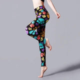 YRRETY Leopard Print Leggings Jack's Clearance