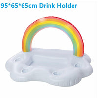 Giant Swan Watermelon Floats Pineapple Flamingo Swimming Ring Unicorn Inflatable Pool Float For Child&Adult Water Toys Jack's Clearance