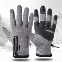 Cold-proof Ski Gloves Waterproof Winter Gloves Cycling Fluff Warm Gloves For Touchscreen Cold Weather Windproof Anti Slip Jack's Clearance
