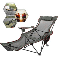 Reclining Camping Chair with Footrest Jack's Clearance