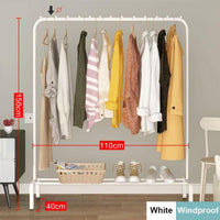 Coat Rack Clothes Rack Drying Clothes Rack Floor Standing Clothes Hanging Storage Simple Furniture Telescopic Mobile Cloth Rail Jack's Clearance