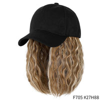 Short Wavy Synthetic Hair Baseball Cap Adjustable Jack's Clearance