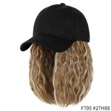 Short Wavy Synthetic Hair Baseball Cap Adjustable Jack's Clearance
