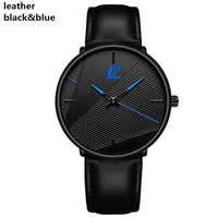 Classic Black Ultra Thin Stainless Steel Watch Jack's Clearance