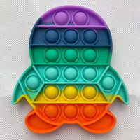 Pop Fidget Toy Rainbow Push Bubble Anti stress Sensory Toys Jack's Clearance