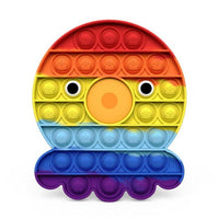 Pop Fidget Toy Rainbow Push Bubble Anti stress Sensory Toys Jack's Clearance
