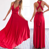 Boho Maxi Club Red Dress Infinity Femme Jack's Clearance