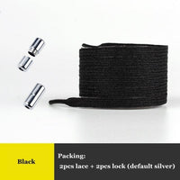 Elastic No Tie Shoelaces Colorful Flat Shoe laces Sneakers shoelace Metal Lock Lazy Laces for Kids Adult One size fits all shoes Jack's Clearance
