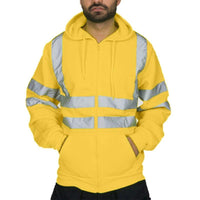 Stripe Patchwork Hooded High Visibility Workwear Jack's Clearance