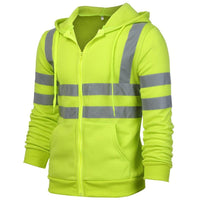 Stripe Patchwork Hooded High Visibility Workwear Jack's Clearance