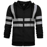 Stripe Patchwork Hooded High Visibility Workwear Jack's Clearance