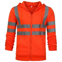 Stripe Patchwork Hooded High Visibility Workwear Jack's Clearance