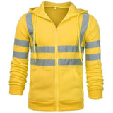 Stripe Patchwork Hooded High Visibility Workwear Jack's Clearance