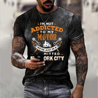 Mens T Shirts Oversized Vintage Short Sleeve Route 66 Jack's Clearance