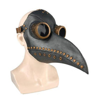 Medieval Steampunk Plague Doctor Bird Mask Latex Punk Cosplay Mask Beak Adult Halloween Event Cosplay Props Accessories Jack's Clearance