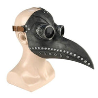 Medieval Steampunk Plague Doctor Bird Mask Latex Punk Cosplay Mask Beak Adult Halloween Event Cosplay Props Accessories Jack's Clearance