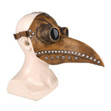 Medieval Steampunk Plague Doctor Bird Mask Latex Punk Cosplay Mask Beak Adult Halloween Event Cosplay Props Accessories Jack's Clearance