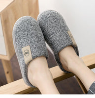 Men Winter Warm Slippers Fur Slippers Men Boys Plush Slipper Cotton Shoes Non-slip Solid Color Home Indoor Casual Slippers Jack's Clearance