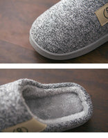 Men Winter Warm Slippers Fur Slippers Men Boys Plush Slipper Cotton Shoes Non-slip Solid Color Home Indoor Casual Slippers Jack's Clearance