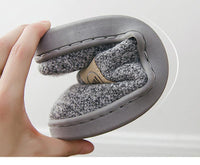 Men Winter Warm Slippers Fur Slippers Men Boys Plush Slipper Cotton Shoes Non-slip Solid Color Home Indoor Casual Slippers Jack's Clearance