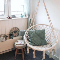Outdoor Hammock Garden Swing Tassel Handmade Knitted Patio Egg Chair Jack's Clearance