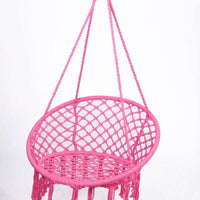 Outdoor Hammock Garden Swing Tassel Handmade Knitted Patio Egg Chair Jack's Clearance