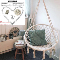 Outdoor Hammock Garden Swing Tassel Handmade Knitted Patio Egg Chair Jack's Clearance