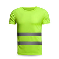 Work Quick Dry Safety Reflective Short Sleeve Casual Tee Jack's Clearance