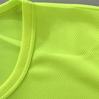 Work Quick Dry Safety Reflective Short Sleeve Casual Tee Jack's Clearance