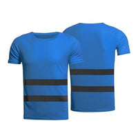 Work Quick Dry Safety Reflective Short Sleeve Casual Tee Jack's Clearance