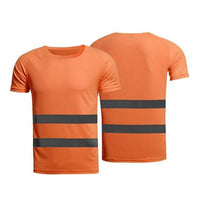 Work Quick Dry Safety Reflective Short Sleeve Casual Tee Jack's Clearance