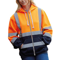 Reflective Stripe Hooded Sweatshirt with Pockets Jack's Clearance
