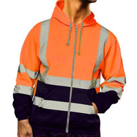 Reflective Stripe Hooded Sweatshirt with Pockets Jack's Clearance