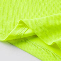 Mens Reflective T-Shirt Fluorescent Green High Visibility Breathable Workwear Jack's Clearance
