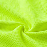 Mens Reflective T-Shirt Fluorescent Green High Visibility Breathable Workwear Jack's Clearance
