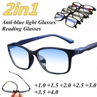 Anti Blue Rays Eyeglasses Reading Glasses Antifatigue Computer Eyewear with +1.5 +2.0 +2.5 +3.0 +3.5 +4.0 Jack's Clearance