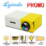 Pro LED Mini Projector 1080P HDMI USB Jack's Clearance