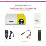 Pro LED Mini Projector 1080P HDMI USB Jack's Clearance