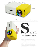Pro LED Mini Projector 1080P HDMI USB Jack's Clearance