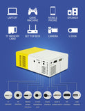 Pro LED Mini Projector 1080P HDMI USB Jack's Clearance