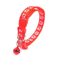Colorful Cute Bell Cat Collar Footprint Jack's Clearance