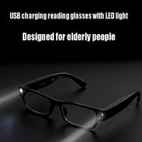 Multi-functional USB Charging LED light Reading Glasses Jack's Clearance