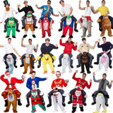 Men Women Ride on Me Mascot Carry Back Costumes Jack's Clearance