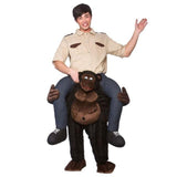 Men Women Ride on Me Mascot Carry Back Costumes Jack's Clearance